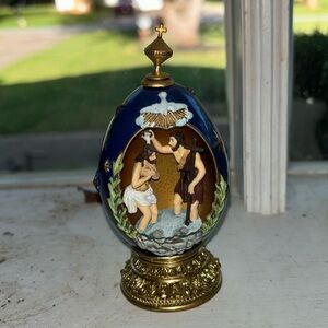 House of Faberge, The Baptism. Originally sold by the Franklin Mint